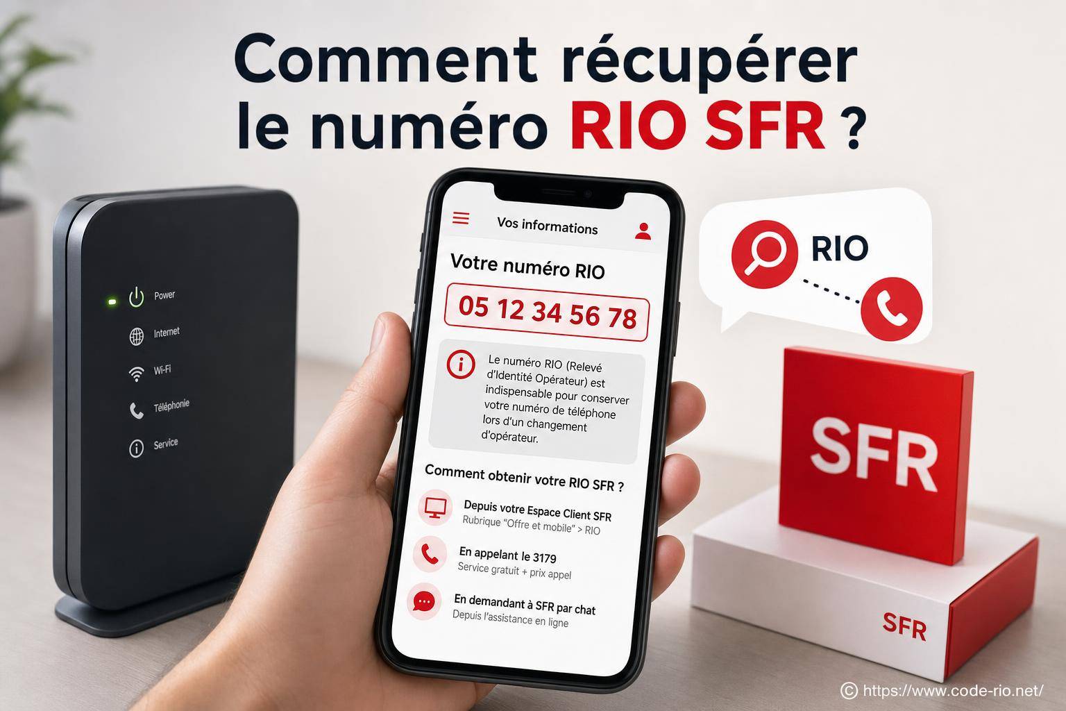 Comment récupérer le numéro RIO SFR facilement et rapidement ?
